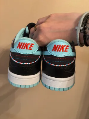 Nike Dunk Low SE GS ‘Barber Shop - Black’ thumbnail 4