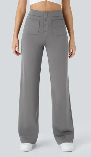 Halara DayStretch High Waisted Pockets Straight Leg Casual Pants thumbnail 1