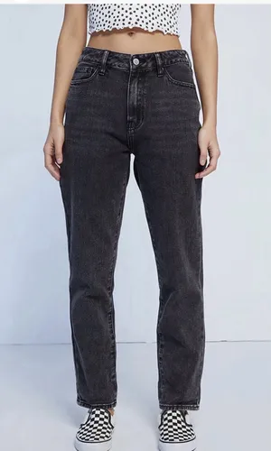Pacsun black faded wash mom jeans thumbnail 1