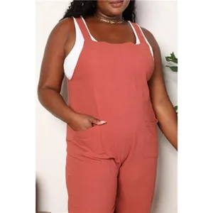 Perfee Wide Leg Overalls with Front Pockets‎ thumbnail 5