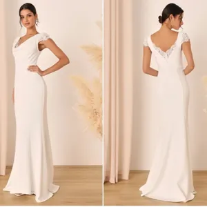 LULU's Bridal Wedding Chic Modern Sexy Elegant Lace Mermaid Trumpet Gown NWOT thumbnail 4