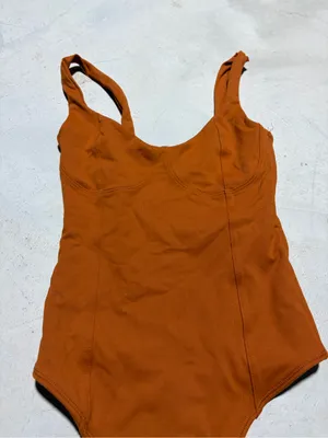 Abercrombie & fitch soft collection Rust Orange One-Piece Bodysuit XXS thumbnail 2