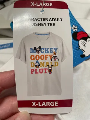 NWT! Disney Mickey & Friends Adult Disney Family T-shirt Embroidered Size XL thumbnail 8