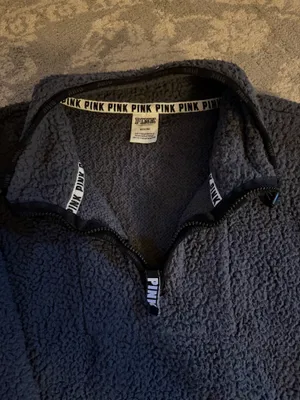 PINK Victoria's Secret Sherpa Quarter-Zip Pullover thumbnail 3