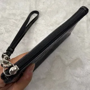 COACH Black Patent Leather Wristlet thumbnail 5
