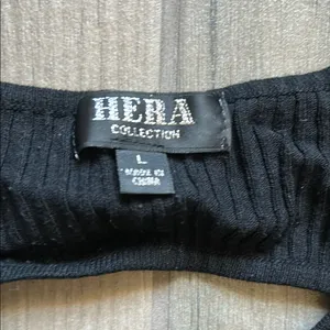 Hera Collection Black Long Sleeve Bodycon Dress thumbnail 2