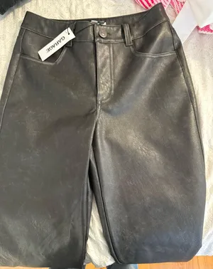 Garage Black Leather Pants thumbnail 1