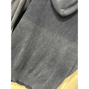 MGirls by Material Girls Blue Waffle Knit Hoodie Y2K Boho Grunge Size M Casual thumbnail 7