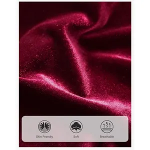 NEW Wine Red Halter Velvet Maxi Cocktail Formal Prom Bridesmaid Dress 2X thumbnail 7