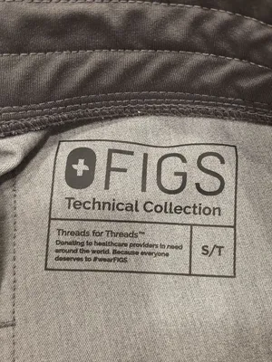 Figs Technical Collection Gray Jogger Scrub Pants S/T Small TALL thumbnail 5
