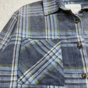 Panache Apparel S Flannel Shirt Rock‎ & Roll Graphic Guitar Patch Plaid Western thumbnail 3