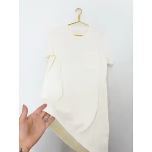 Everlane The Organic Cotton Weekend Tee Dress Size Medium Cream Lightweight thumbnail 11