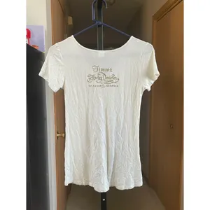 Women's Harley-Davidson Beige Purple Floral Short Sleeve Tee XS thumbnail 3