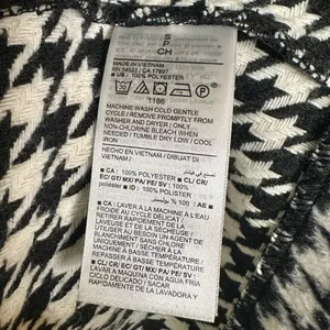 Old Navy Black and White Houndstooth Coat Cardigan Coatigan thumbnail 6