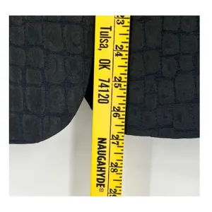 CHICO'S 1 Blazer Medium 8‎ Black Crocodile Embossed Textured Professional Dress thumbnail 6
