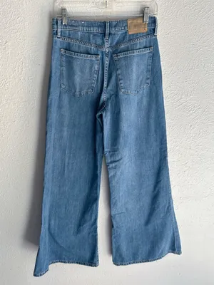 Banana Republic The Puddle Jean High Rise Wide Leg Jeans 28 thumbnail 6