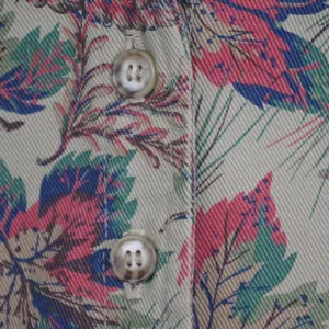Ladies' Vintage USA Made Floral Canvas Vest By Willowbend Small thumbnail 5
