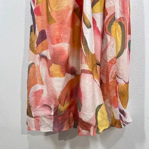 Petal & Pup Laquin Long Sleeve Maxi Dress Abstract Floral Cutout Bow Back Large‎ thumbnail 8