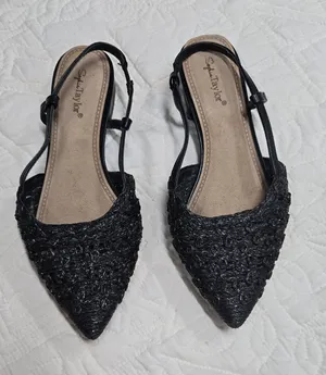 Sophia Taylor Black Pointed Slingback Flats | 7.5W Size 7.5 thumbnail 1