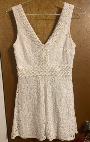 Francesca’s White Lace Dress thumbnail 1