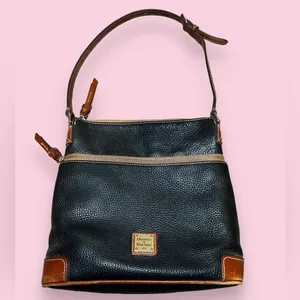 Vintage Dooney & Bourke CLAREMONT Cross Body Pebbled Leather Purse thumbnail 8