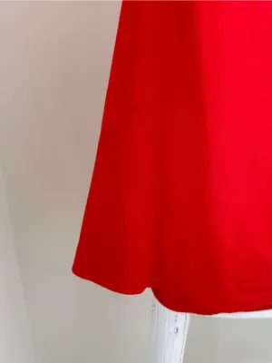 Cotton Candy LA Red Linen Keyhole Dress Size Medium thumbnail 16