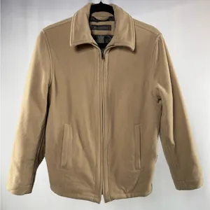 Banana Republic Virgin Wool Cashmere Blend Zip Up Jacket in Light Brown Size‎ XS thumbnail 1