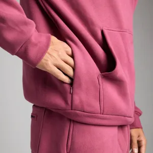 NWT COMFRT DND travel hoodie in BERRY. Size: XXL Size 2X thumbnail 7