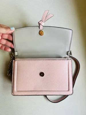 Kate Spade Knott Flap Crossbody Pink Pebbled Leather Chain Strap Bag NWOT thumbnail 6