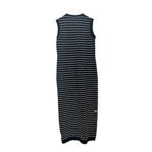 Commense Striped Metal Button Long Sweater Dress Medium Sold Out online thumbnail 6