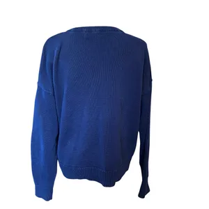 Lauren Ralph Lauren Black Label Layered V Neck Sweater. Navy/Green Size Large thumbnail 3