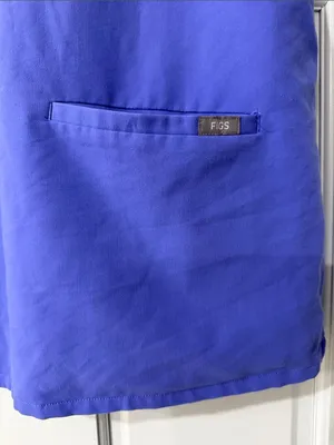 Figs Scrubs Top Casma Three-Pocket Womens Sz XL Lavender Dew Medical Nurse thumbnail 5