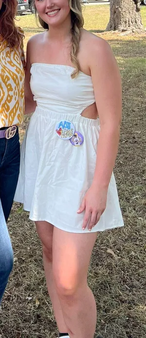 White Cutout Dress thumbnail 5