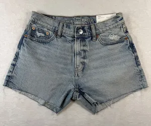 American Eagle Ex-Boyfriend Short Light‎ Wash Distressed Denim 000 23W 41979022 thumbnail 1