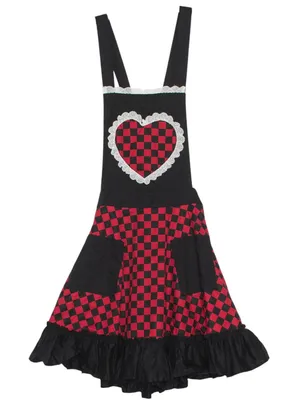 Hot Topic Skirtall Whimsigoth Coquette Y2K Retro Checkered Red Black Medium thumbnail 1
