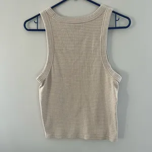 Old Navy Beige Striped tank top thumbnail 2