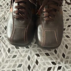 No Boundaries Vintage Y2k 90s‎ Brown Lace Up Sneakers Women 7 Square Grunge thumbnail 3