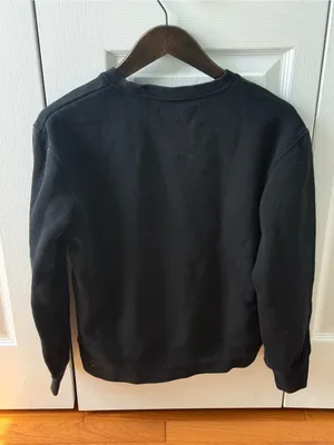 Quince Organic Cotton Heavyweight Crewneck Sweatshirt in Black thumbnail 3