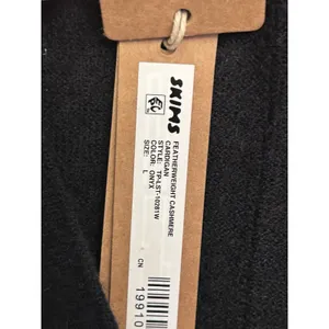 New Skims Featherweight Cashmere Cardigan Onyx Large New with tags thumbnail 9