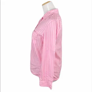 Victoria’s Secret Iconic Pink Striped Button Down Sleep Shirt thumbnail 10