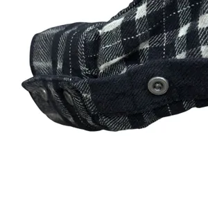 Free People Baby Blues Plaid Tunic Top Women's Size XS Babydoll Black White‎ thumbnail 4