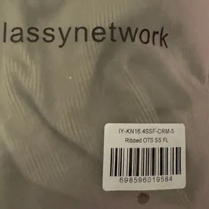 Klassy network Braless Ribbed U-Shape Long Sleeve size small thumbnail 4