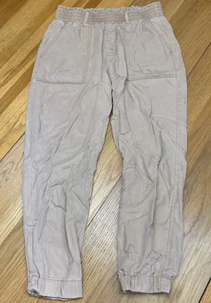 Abercrombie & Fitch Paperbag Waist Utility Joggers Tan Beige Womens Size‎ Small thumbnail 1