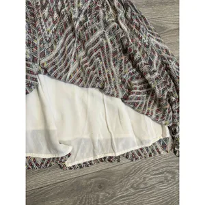 Free People Mini Dress M Multi Geometric Diamond Print Open Back Boho Ethereal thumbnail 10