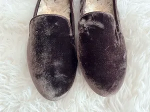Birdies The Starling Velvet Faux Fur Lined Loafers Size 7.5 thumbnail 5