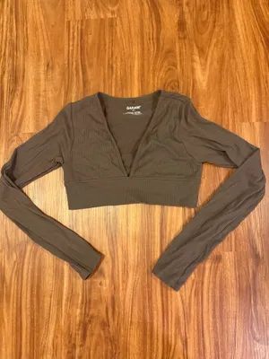 Garage Cropped Long Sleeve Top thumbnail 3