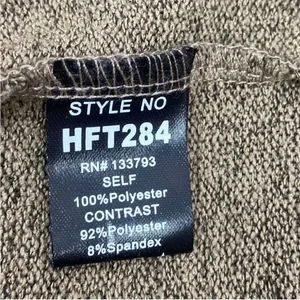 POL Open Tie Back Sweater Bell Sleeve Color Block Brown Cream Large‎ Boho thumbnail 11