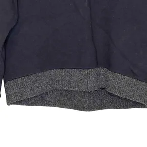 J. Crew Short Length Sweater Size Small Black Gray Cotton With‎ Wool Trim Womens thumbnail 3