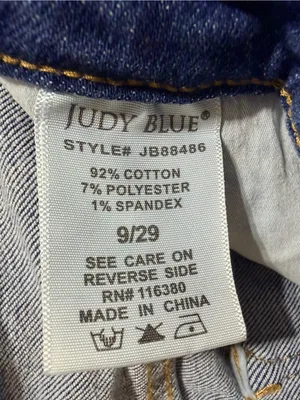 Judy Blue High Waist Tummy Control Release Hem Flare Jeans size 9/29 tall thumbnail 10