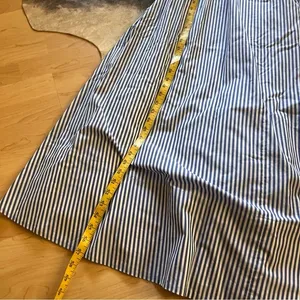 STAUD Blue White Striped Plumeria Long Dress Cottage Cotton‎ Size 00 thumbnail 10
